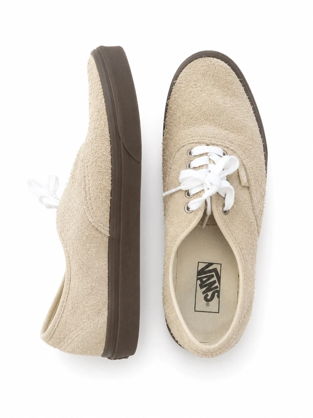 Vans Authentic Cream Terry Cloth Sneakers Men’s 9 / Women’s 10.5 Unisex